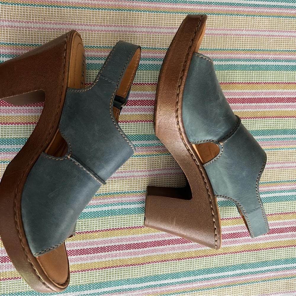Born blue heeled sandal
